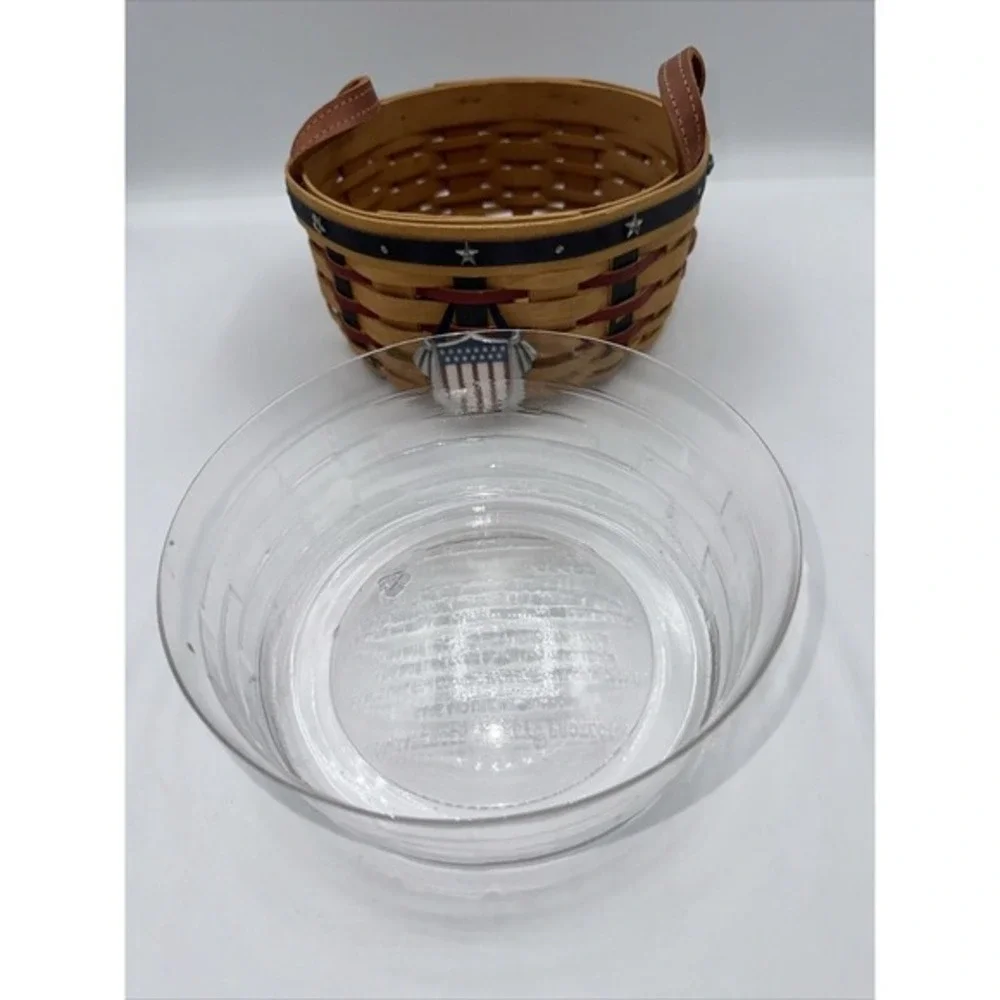 Longaberger 2004 Proudly American Little Star Basket Liner and Tie-On Vintage 29